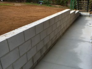 Block Retainer Wall And Path